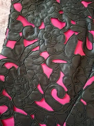 Vestido Negro y Rosa Encaje