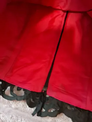 Vestido Negro y Rosa Encaje