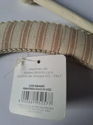 Fermatenda stile Sbabby Chic in  tessuto a righe