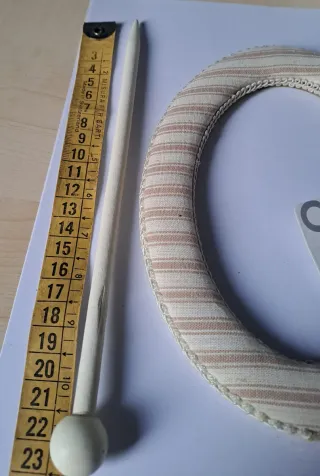 Fermatenda stile Sbabby Chic in  tessuto a righe