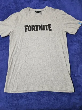 Camiseta Fortnite Oficial Gris Talla L
