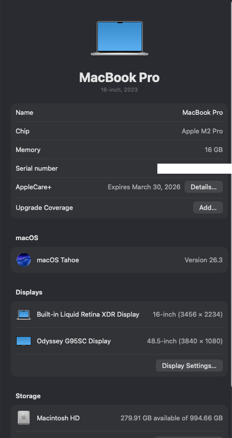 Macbook Pro M2 1TB / 16GB RAM afbeelding 5