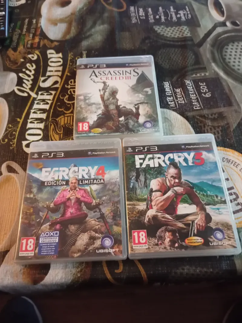 Lote 3 Juegos PS3: Far Cry 4, AC III, Far Cry 3