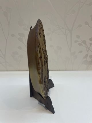 2 Cuadros Antiguos Óleo Flores Marco Dorado