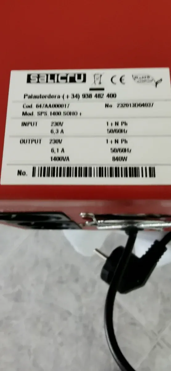 Salicru SPS SOHO+ UPS afbeelding 6