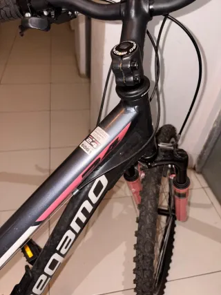 Bicicleta Megamo 24 Negra y Rosa