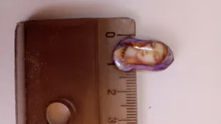 Esmalte al horno cara niña para Comunión.