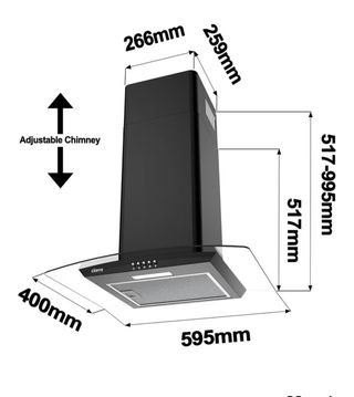 NUEVA! Campana extractora cristal 60cm a estrenar