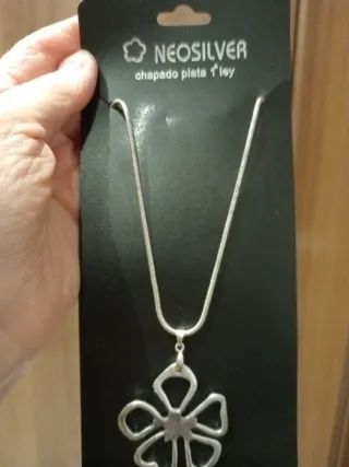 Collar Neosilver Plata Flor