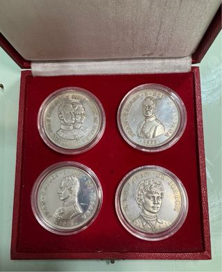 Colección medallas plata 1000/1000 Reyes de España