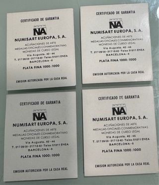 Colección medallas plata 1000/1000 Reyes de España