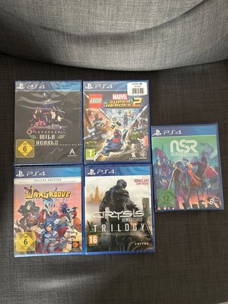 (nuevos precintados) 5 Videojuegos PS4