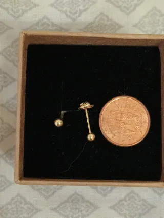 Pendientes Oro 18k Bolas