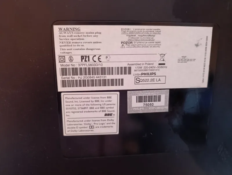 Televisor Philips Negro afbeelding 3