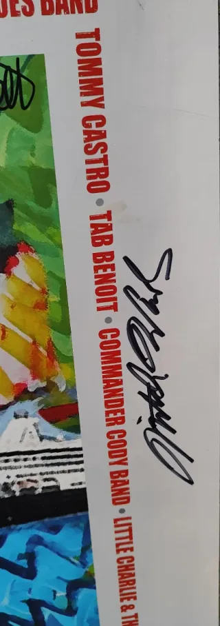 Póster Coleccionable Blues Cruise 2007 con Firmas.