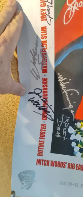 Póster Coleccionable Blues Cruise 2007 con Firmas.