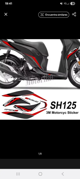 Pegatinas Honda SH 125 2021+ Sport