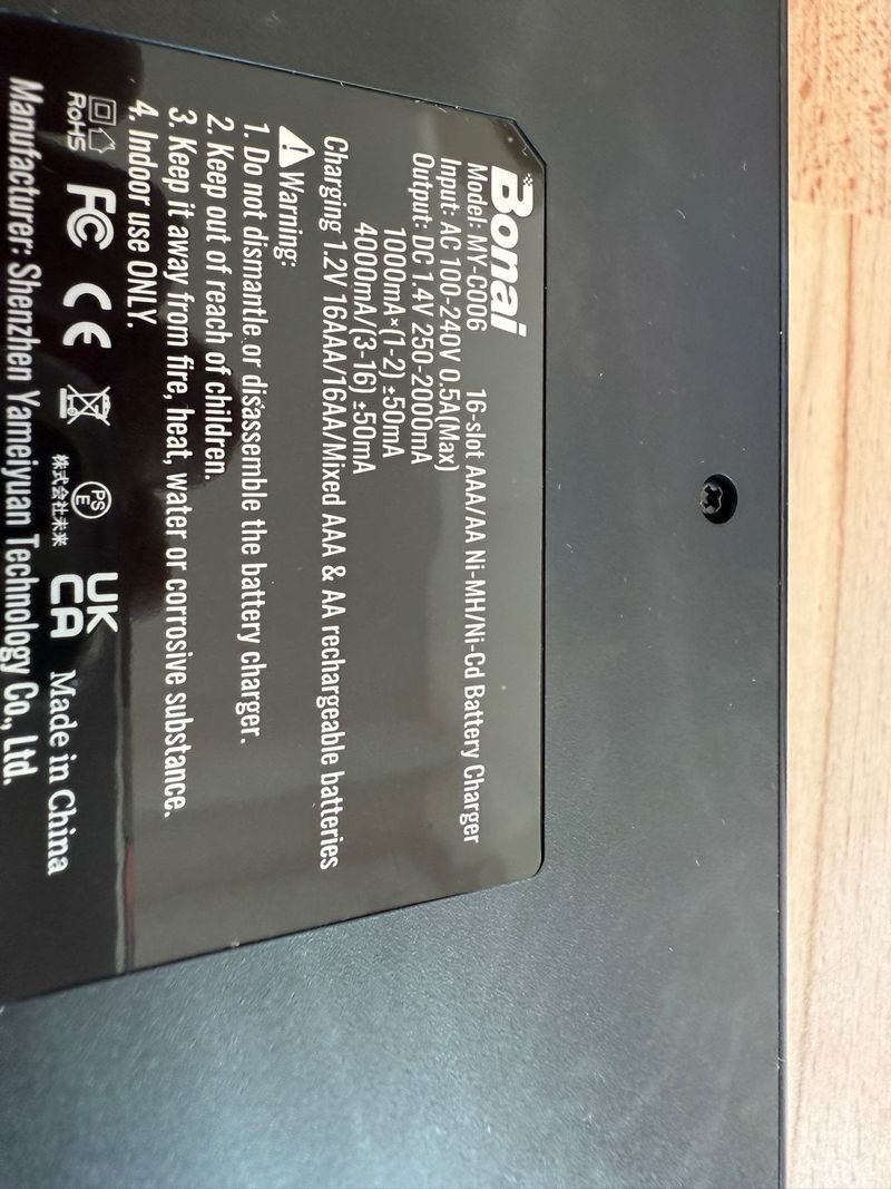 Cargador 16 Baterías AA/AAA Bonai Nuevo. C afbeelding 4