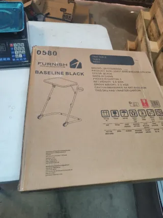 2 Mesas Auxiliares Plegables Ajustables