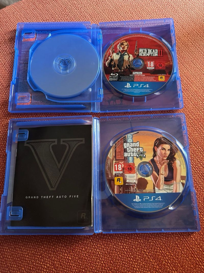 Juegos PS4 Red Dead Redemption 2 y GTA V afbeelding 2