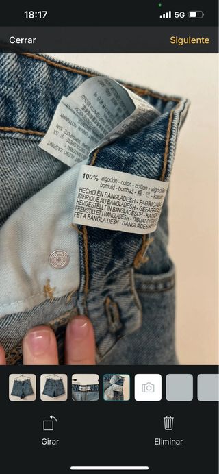 Shorts vaqueros Zara Talla L/40