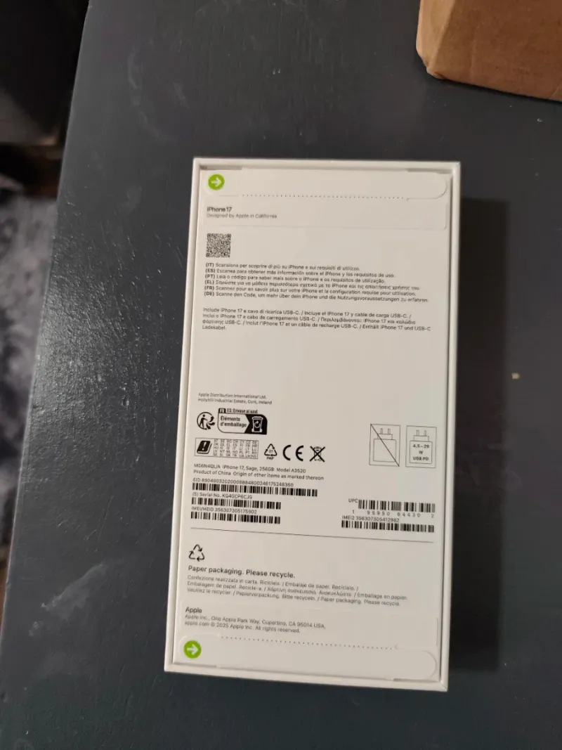 iPhone 17 256 GB Verde Nuevo sin abrir con factura afbeelding 5