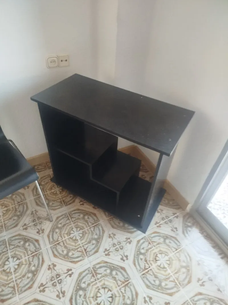 Mesa auxiliar escalonada negra