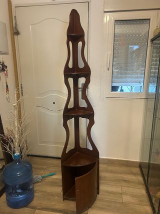 Estantería Esquinera Madera Marrón