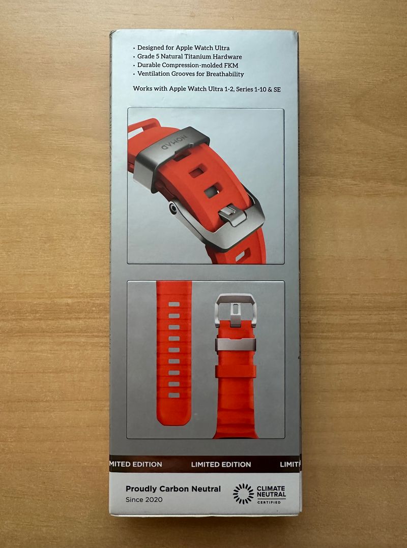 Apple Watch X Nomad 49mm. Rocky Point Band Magma afbeelding 2