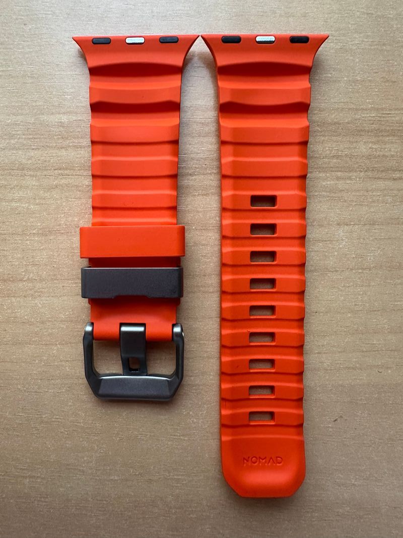 Apple Watch X Nomad 49mm. Rocky Point Band Magma afbeelding 7