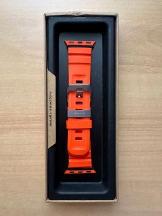 Apple Watch X Nomad 49mm. Rocky Point Band Magma