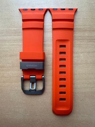 Apple Watch X Nomad 49mm. Rocky Point Band Magma