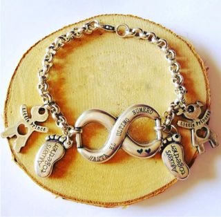 Pulsera Infinito Personalizada Plata