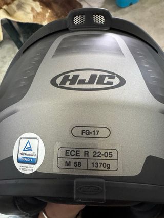 Casco HJC Talla M Negro y Gris