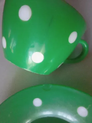 Juego taza y platos años 60