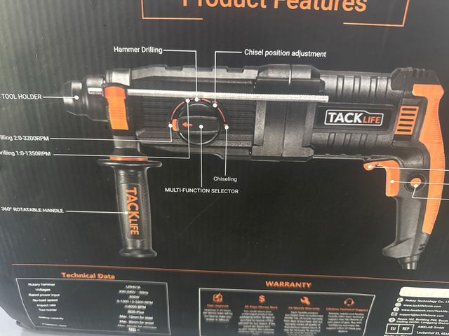 Martillo Perforador Tacklife 800W / F1 - miniatura 6