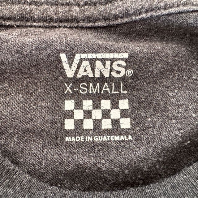 Camiseta Vans gris oscuro logo amarillo Talla XS
