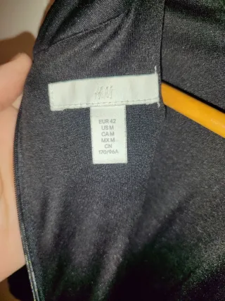 Vestido lentejuelas H&M negro