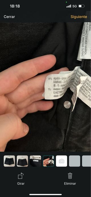 Shorts vaqueros Zara T46 negros