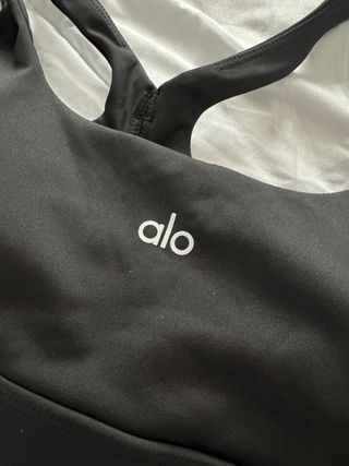 Top deportivo Alo Yoga negro Talla S