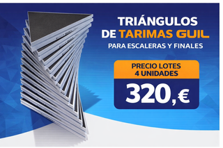 Triángulos Tarimas GUIL para escaleras