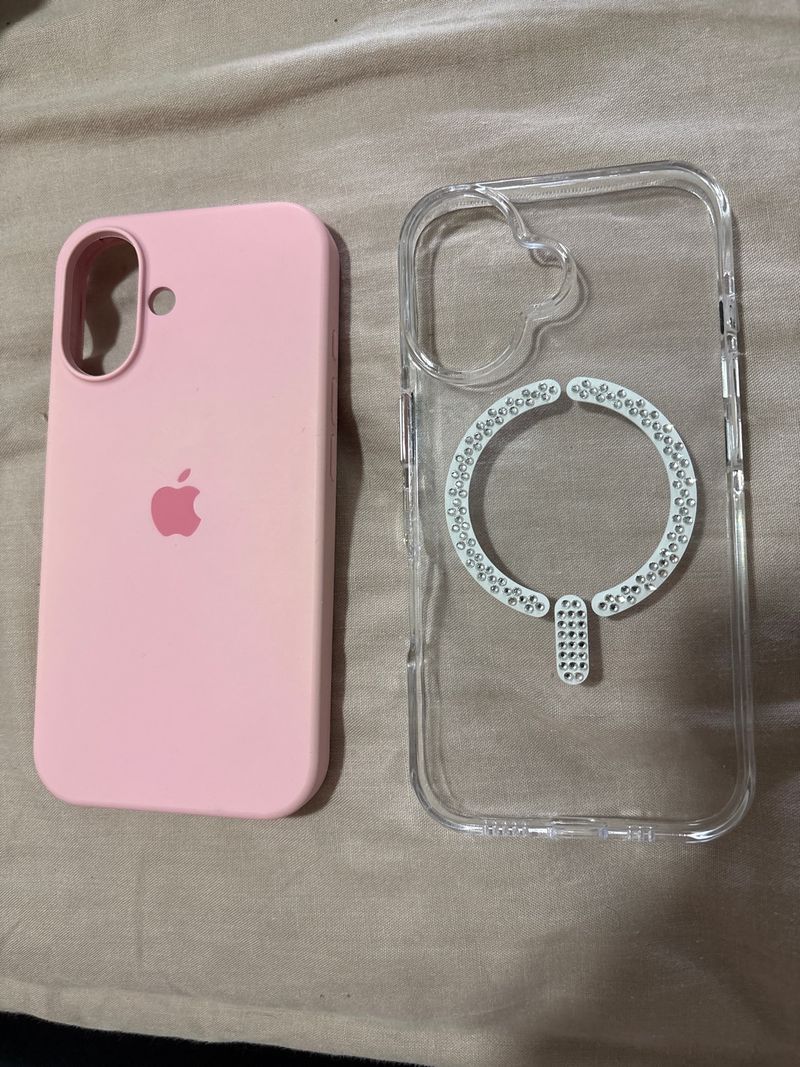 Fundas iPhone Rosa y Transparente