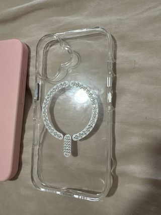 Fundas iPhone Rosa y Transparente