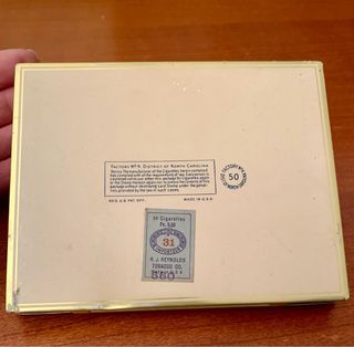 Scatola Metallo Vintage Camel Sigarette