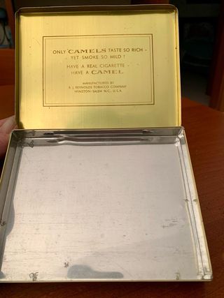 Scatola Metallo Vintage Camel Sigarette