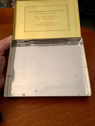 Scatola Metallo Vintage Camel Sigarette