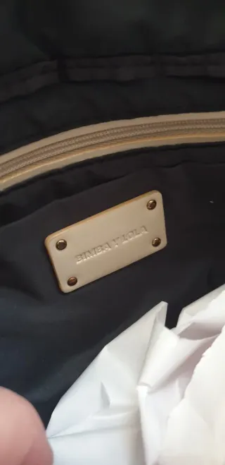 Bolso Bimba y Lola Negro y Beige