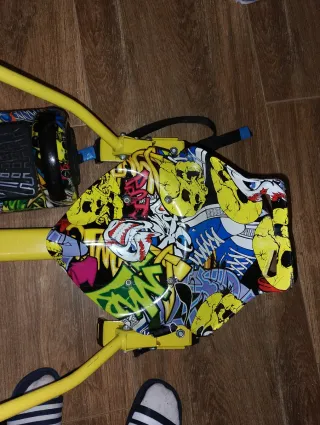 Hoverboard con sillita y ruedas