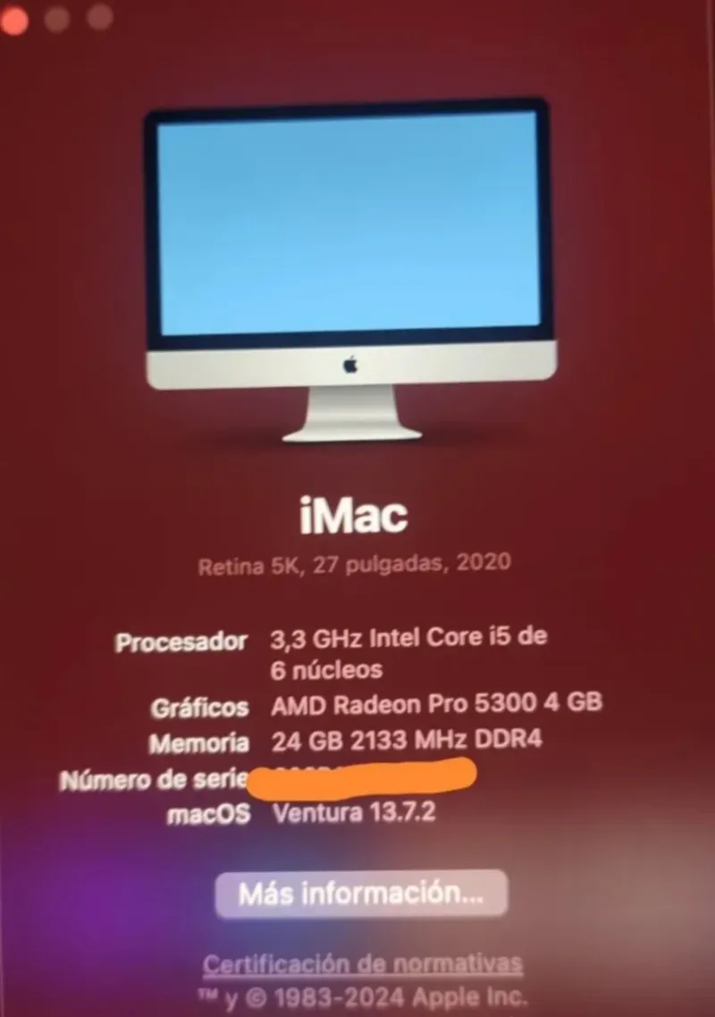 iMac 27" 5K (2020) | i5 10ª Gen | 24GB RAM afbeelding 6