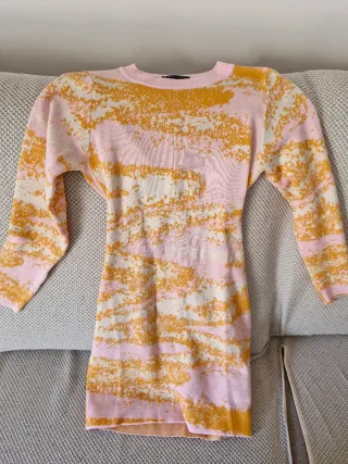 Vestido corto NUEVO estampado multicolor